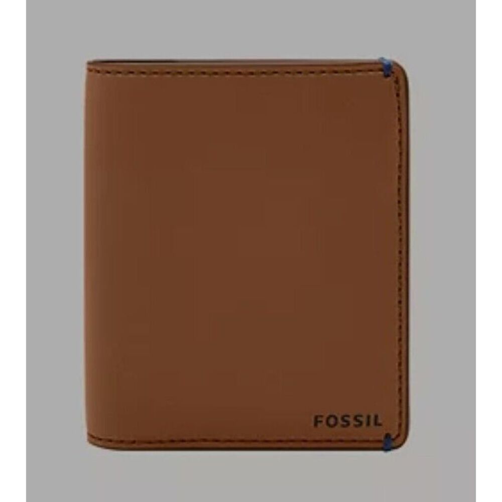 Fossil Men's Joshua Cactus Leather Bifold Wallets.
